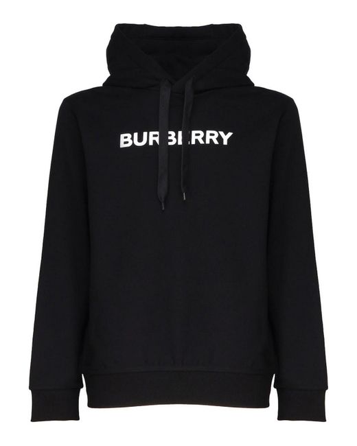 Burberry Black Sweatshirt With Logo for men