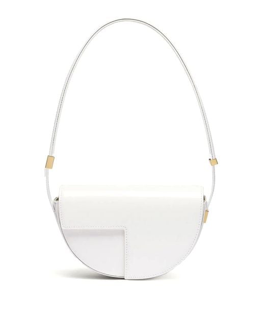 Patou White Le Petit Leather Bag