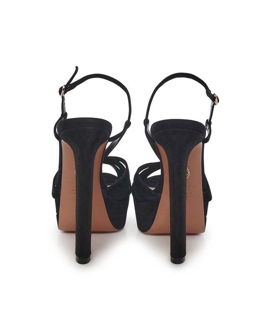 Aquazzura Black Aime Platform Sandal