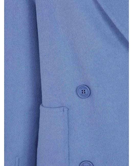 Twinset Blue Double Brested Peacoat
