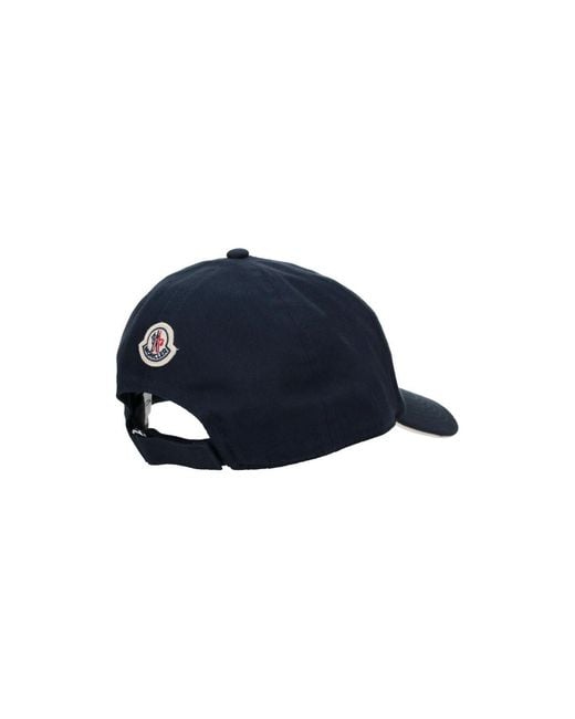 Cappello Baseball Logo di Moncler in Blue da Uomo