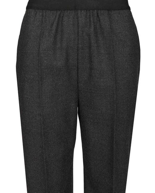 Maison Margiela Black Straight Wool Trousers