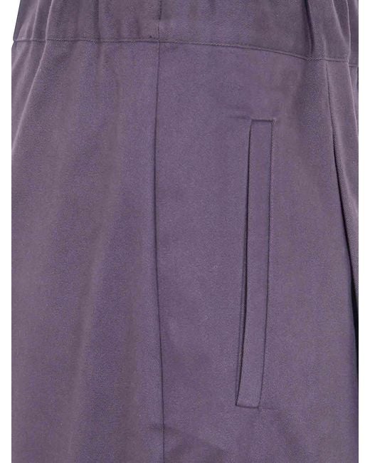 Semicouture Purple Johnny Wool Trousers