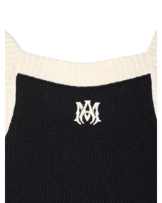 Amiri Black Ma Cropped Tank Top