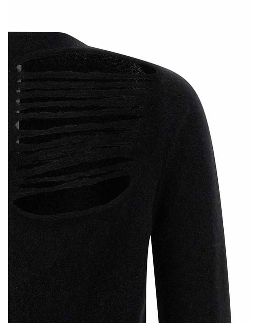 Rick Owens Black 'Ls Top' Sweater for men