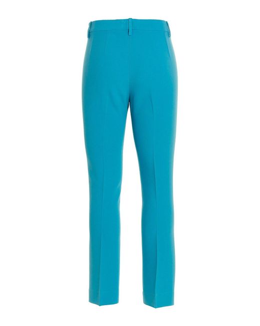 Etro Blue Pants With Pleat