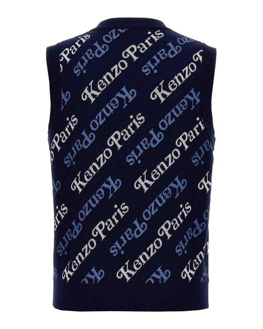 KENZO Blue By Vest Vest for men