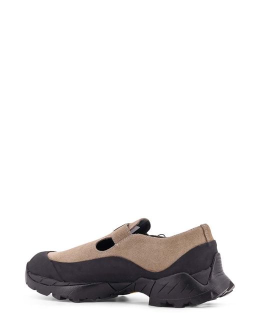 Roa Gray Sneakers Pala Suede With Cut-Out Detail for men