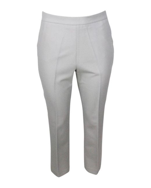 Fabiana Filippi Gray Tech Fabric Pants