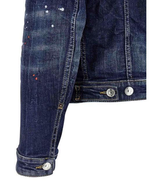 DSquared² Blue Dan Jean Jacket for men