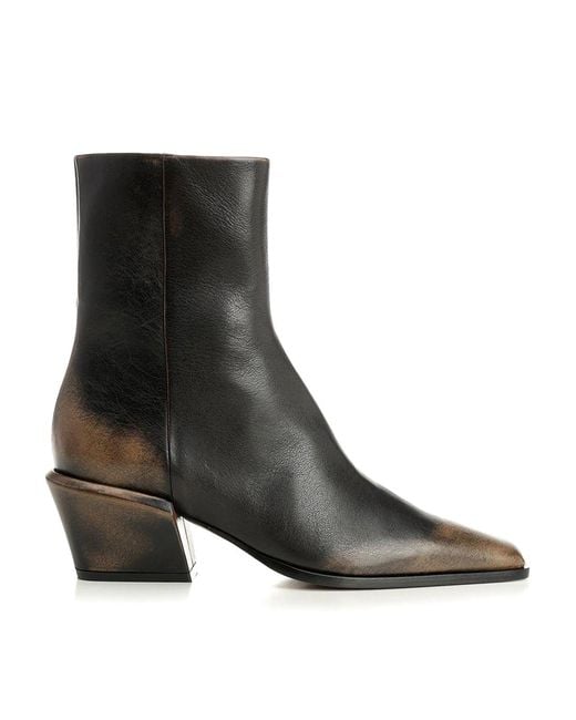 Paris Texas Black Ankle Boots