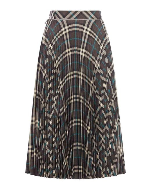Burberry Gray Skirt