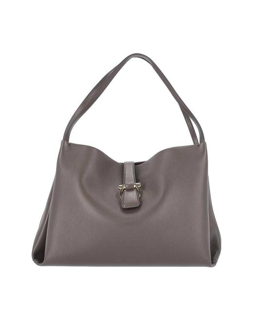 Ferragamo Gray Large Tote Bag
