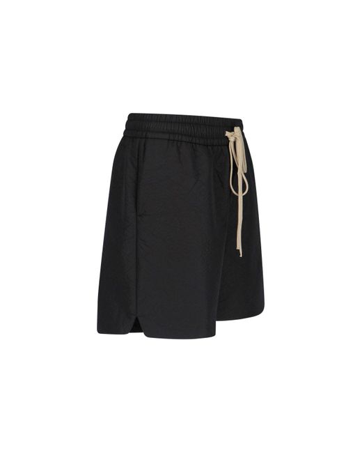 Fear Of God Black Sports Shorts Logo for men