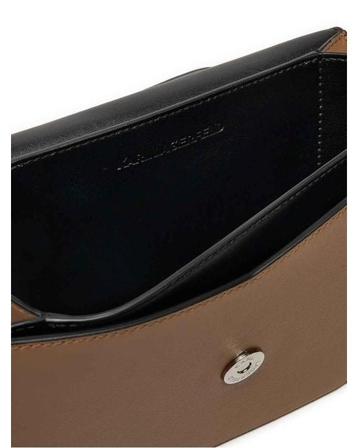 Karl Lagerfeld Brown K/Forever Sm Crossbody