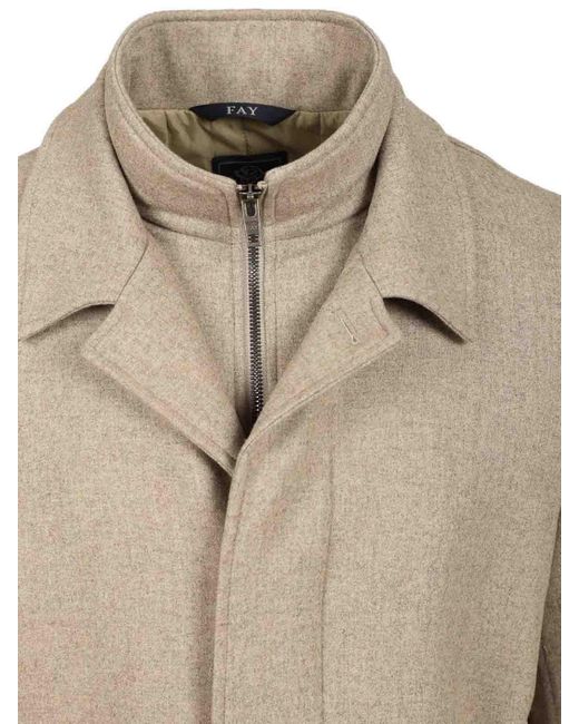 Fay Natural Easy Morning Coat for men