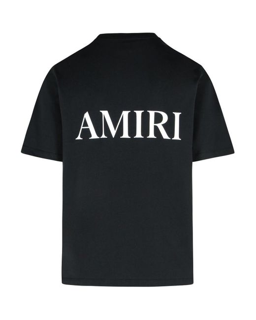 Amiri Black Cotton T-Shirt for men