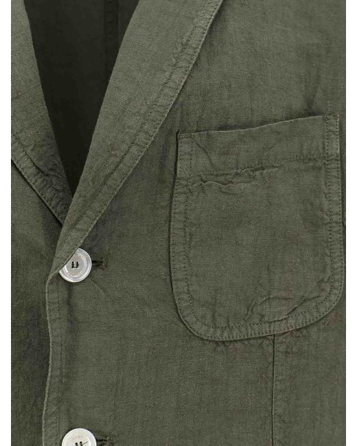 Aspesi Green Samuraki Linen Blazer for men