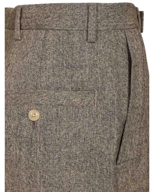 Rick Owens Brown Leg Trousers