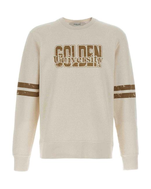 Golden Goose Deluxe Brand White Archibald Sweatshirt for men