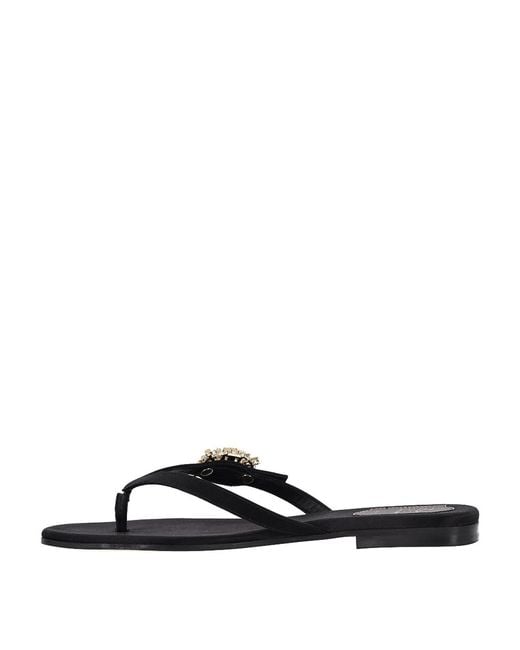 Roger Vivier White Satin Sandals With Crystals