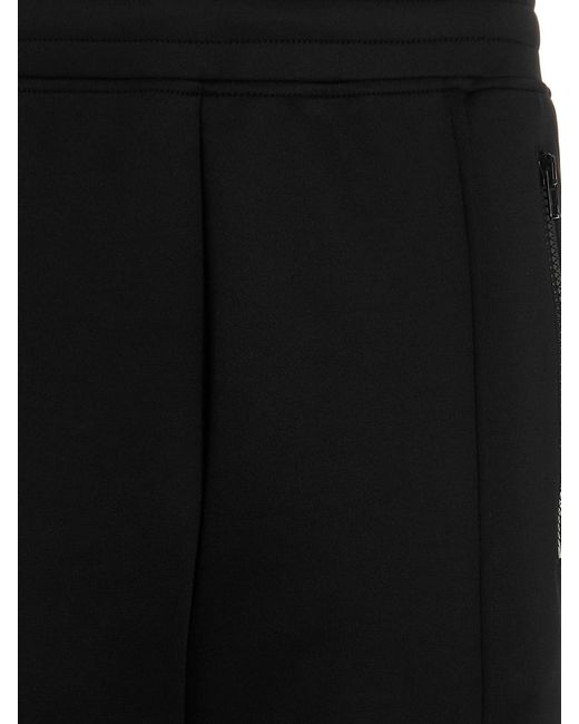 Moschino Black Double Question Mark Joggers for men