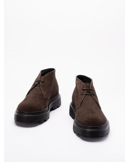 Tod's Brown Carrarmato Lace-Up Shoes for men