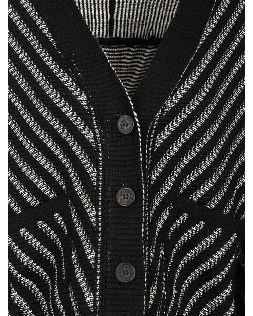 Golden Goose Deluxe Brand Black Cardigan With Fringes