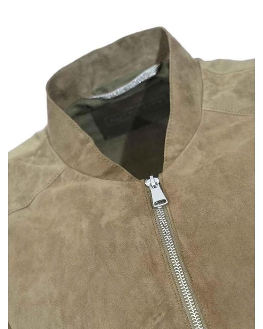 Leather Authority Green Ella Mix Suede Jacket
