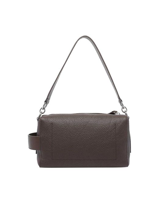 Hogan Gray Mini Script Bauletto Bag