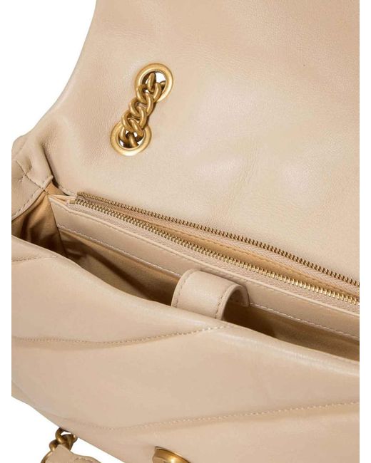 Pinko Natural Classic Love Bag Puff Maxi Quilt