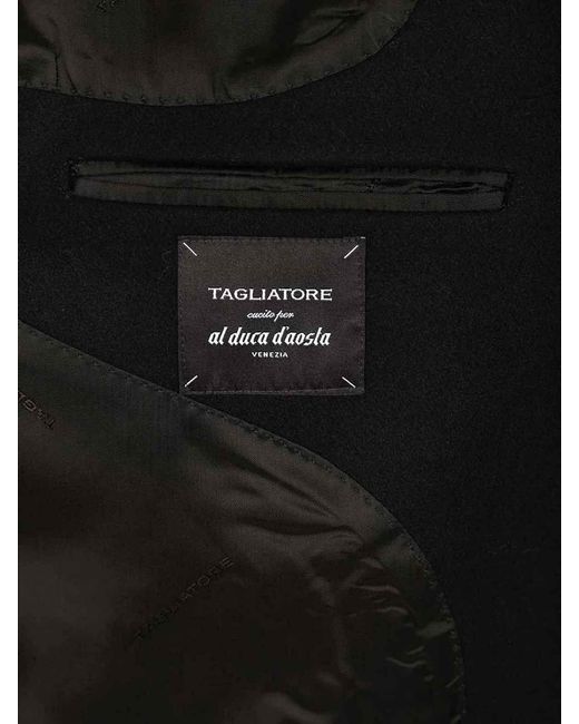 Tagliatore Black Bruce Coat for men