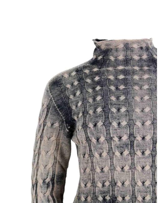Ploumanac'h Gray Wool Crewneck