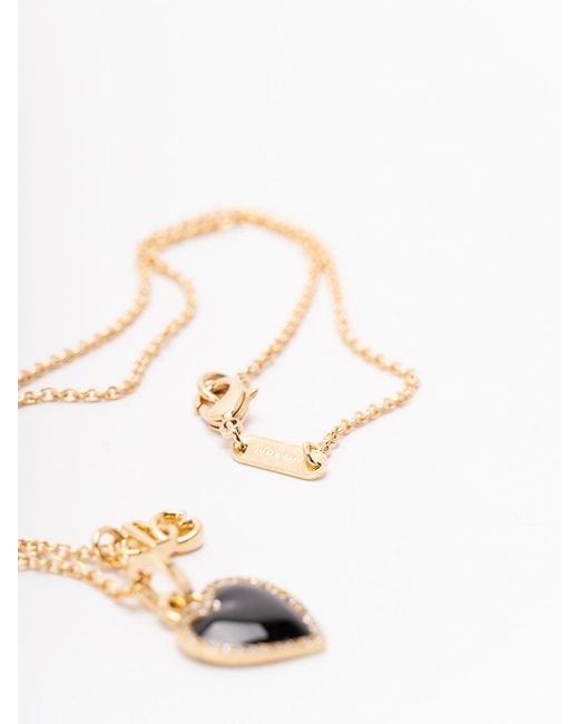 Dolce & Gabbana White Heart And Logo Necklace