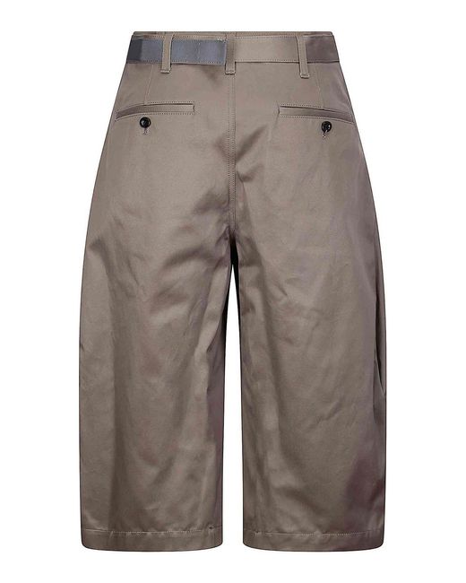 Sacai Gray Cotton Chino Pants