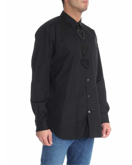 Comme des Garçons Blue Shirt With Rigid Inserts for men
