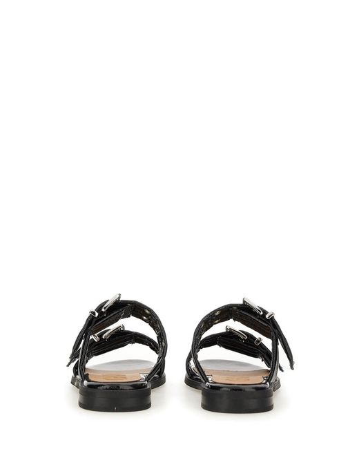 Ganni Black Sandal With Buckle