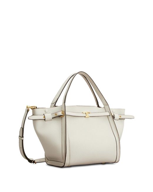 Tod's Natural Small Leather Tote Bag