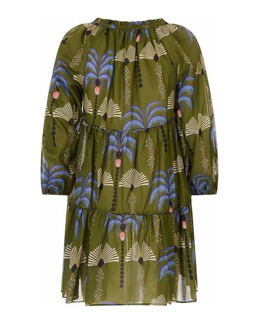 Anjuna Green Caftan Short