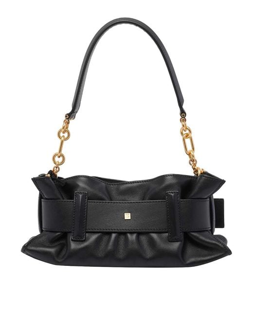 Balmain Black Mini Anthem Shoulder Bag