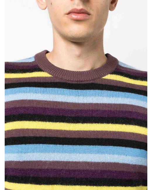 Paul Smith Blue Striped Wool Jumper for men