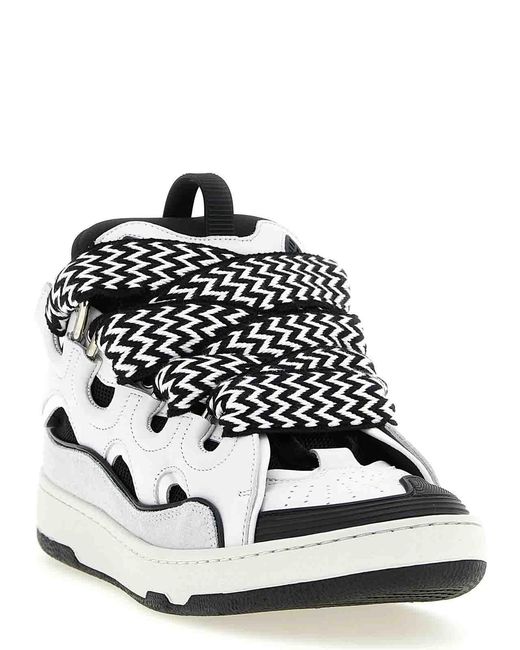 Lanvin White Curb Sneakers for men