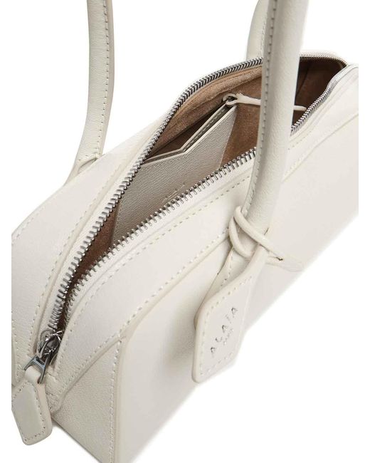 Alaïa White Le Teckel Small Leather Shoulder Bag