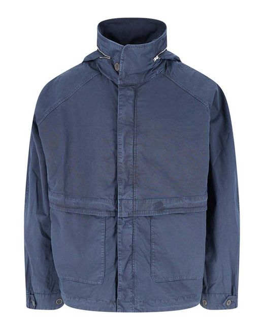 RANRA Blue Jacket With Embroidery for men