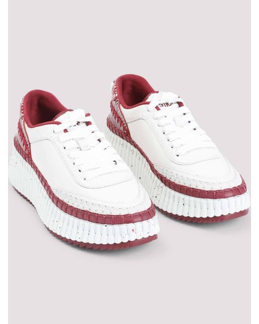 Chloé Pink Nama Sneakers