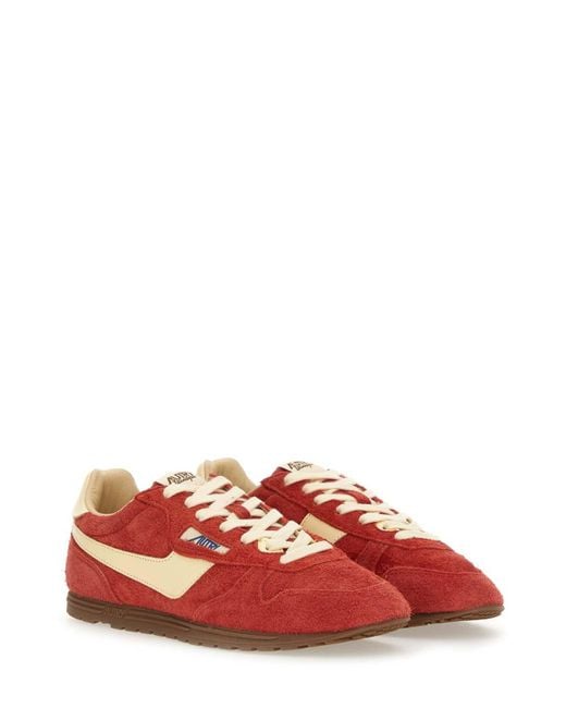 Autry Red Windspin Low Sneaker