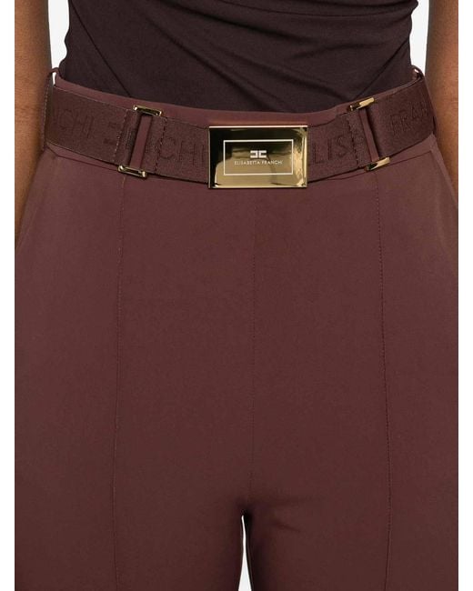 Elisabetta Franchi Purple Pants