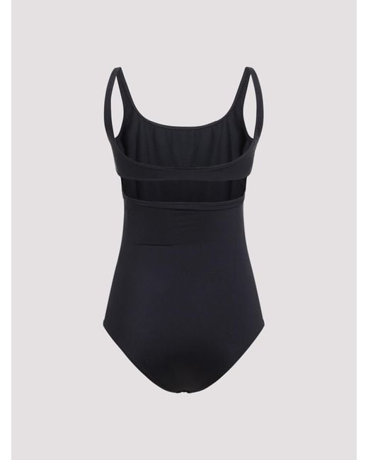 Courreges Black Cut-Out One-Piece