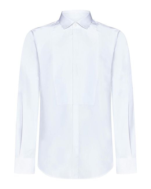 DSquared² White Slim Fit Cotton Poplin Shirt for men