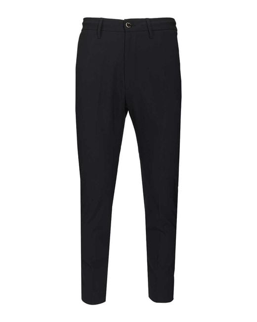 Nine:inthe:morning Blue Straight Trousers for men